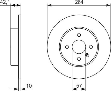 BOSCH 0 986 479 961 - Disque de frein cwaw.fr