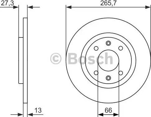 BOSCH 0 986 479 909 - Disque de frein cwaw.fr