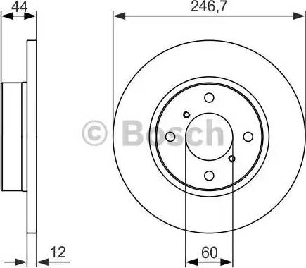 BOSCH 0 986 479 901 - Disque de frein cwaw.fr