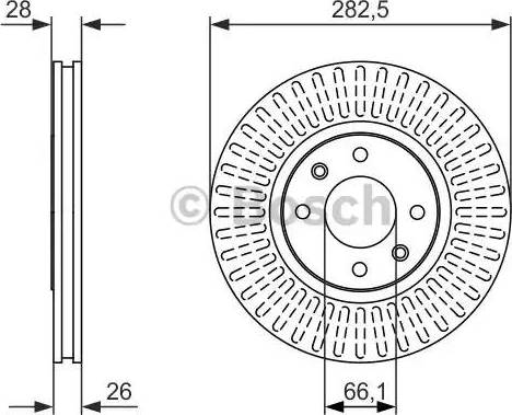 BOSCH 0 986 479 908 - Disque de frein cwaw.fr