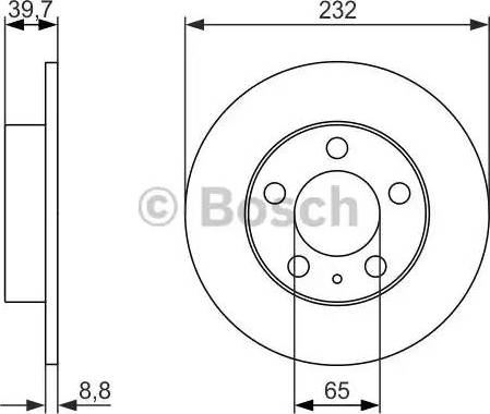 BOSCH 0 986 479 915 - Disque de frein cwaw.fr