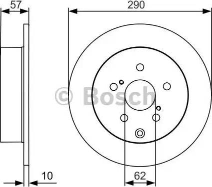 BOSCH 0 986 479 989 - Disque de frein cwaw.fr