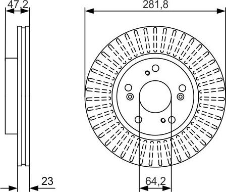 BOSCH 0 986 479 981 - Disque de frein cwaw.fr