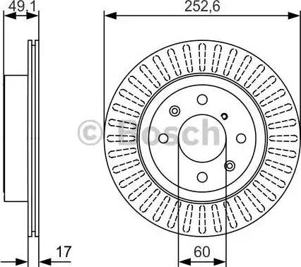 BOSCH 0 986 479 982 - Disque de frein cwaw.fr