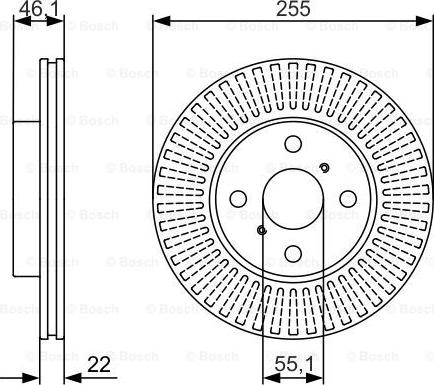 BOSCH 0 986 479 987 - Disque de frein cwaw.fr