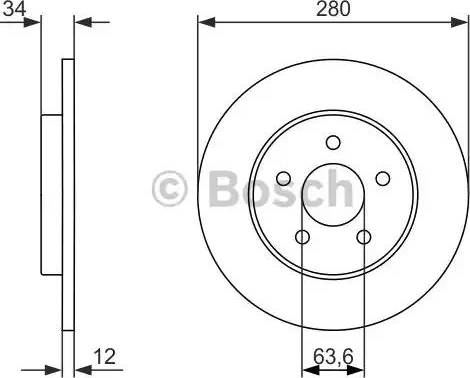 BOSCH 0 986 479 934 - Disque de frein cwaw.fr