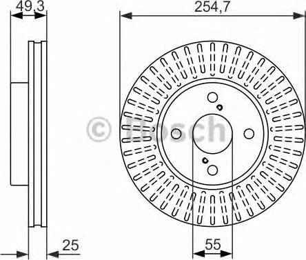 BOSCH 0 986 479 936 - Disque de frein cwaw.fr