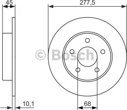 BOSCH 0 986 479 933 - Disque de frein cwaw.fr