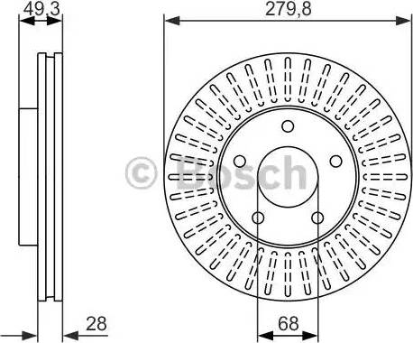 BOSCH 0 986 479 929 - Disque de frein cwaw.fr