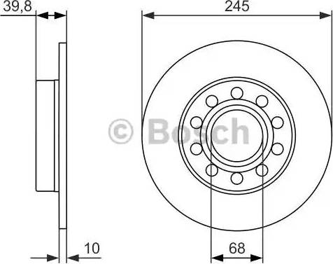 BOSCH 0 986 479 925 - Disque de frein cwaw.fr