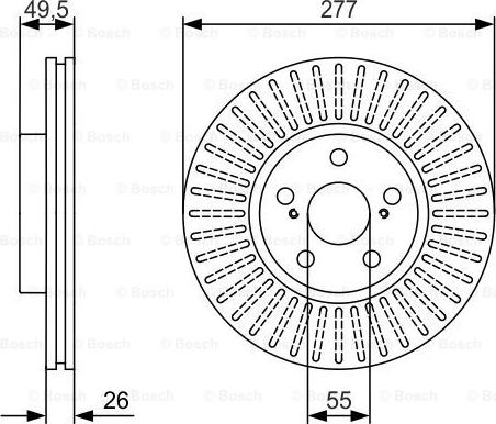 BOSCH 0 986 479 979 - Disque de frein cwaw.fr