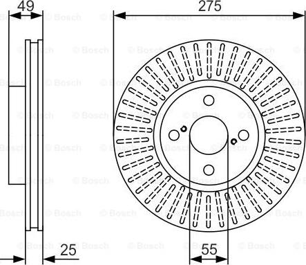 BOSCH 0 986 479 971 - Disque de frein cwaw.fr