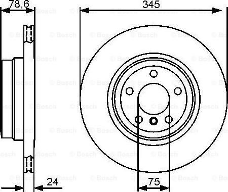 BOSCH 0 986 479 443 - Disque de frein cwaw.fr