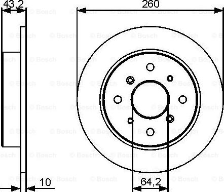 BOSCH 0 986 479 447 - Disque de frein cwaw.fr