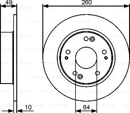 BOSCH 0 986 479 450 - Disque de frein cwaw.fr