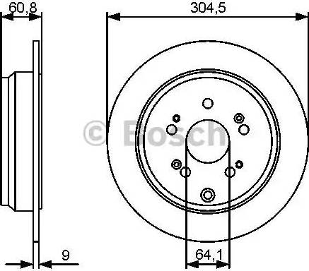 BOSCH 0 986 479 452 - Disque de frein cwaw.fr