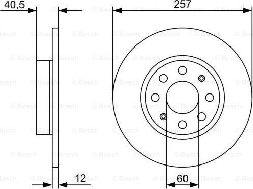 BOSCH 0 986 479 C11 - Disque de frein cwaw.fr