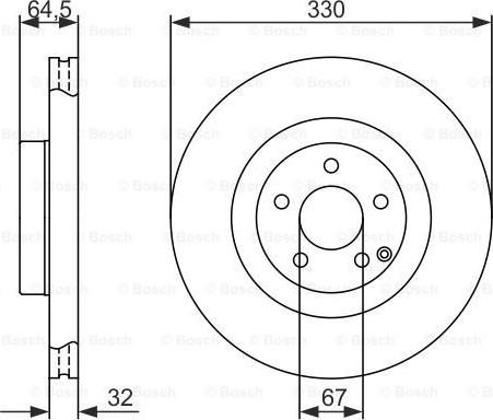 BOSCH 0 986 479 415 - Disque de frein cwaw.fr