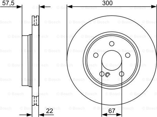 BOSCH 0 986 479 411 - Disque de frein cwaw.fr