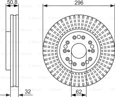 BOSCH 0 986 479 485 - Disque de frein cwaw.fr