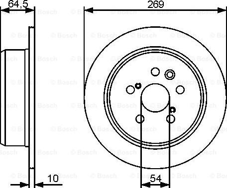 BOSCH 0 986 479 483 - Disque de frein cwaw.fr