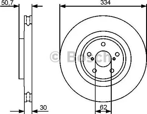 BOSCH 0 986 479 433 - Disque de frein cwaw.fr