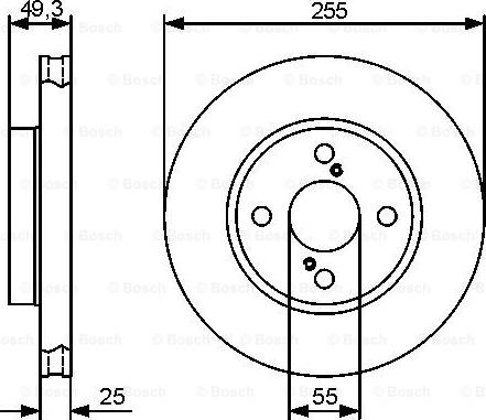 BOSCH 0 986 479 422 - Disque de frein cwaw.fr