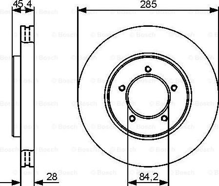 BOSCH 0 986 479 427 - Disque de frein cwaw.fr