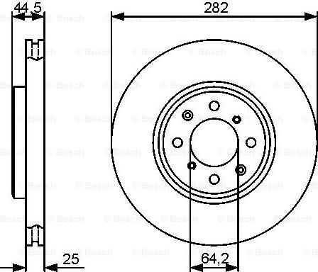 BOSCH 0 986 479 476 - Disque de frein cwaw.fr