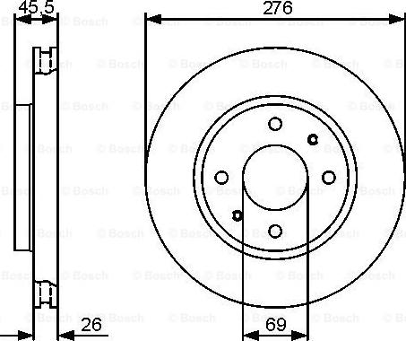 BOSCH 0 986 479 471 - Disque de frein cwaw.fr