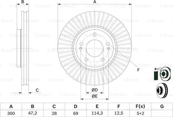 BOSCH 0 986 479 595 - Disque de frein cwaw.fr