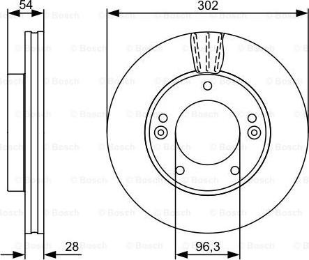 BOSCH 0 986 479 540 - Disque de frein cwaw.fr