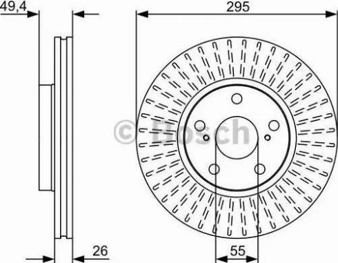 BOSCH 0 986 479 561 - Disque de frein cwaw.fr