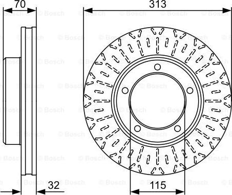 BOSCH 0 986 479 567 - Disque de frein cwaw.fr