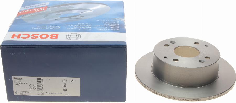 BOSCH 0 986 479 504 - Disque de frein cwaw.fr