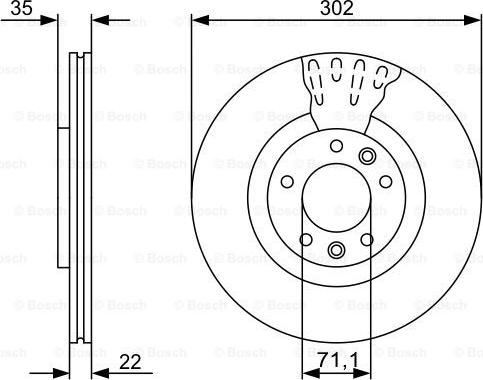 BOSCH 0 986 479 500 - Disque de frein cwaw.fr