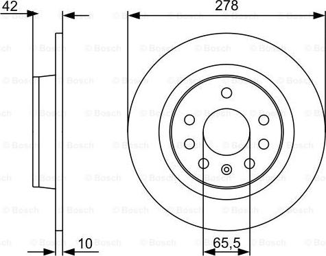 BOSCH 0 986 479 515 - Disque de frein cwaw.fr