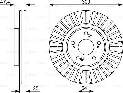 BOSCH 0 986 479 534 - Disque de frein cwaw.fr