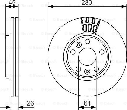 BOSCH 0 986 479 576 - Disque de frein cwaw.fr