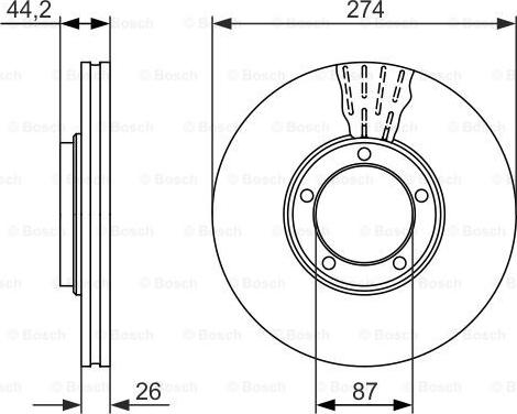 BOSCH 0 986 479 696 - Disque de frein cwaw.fr