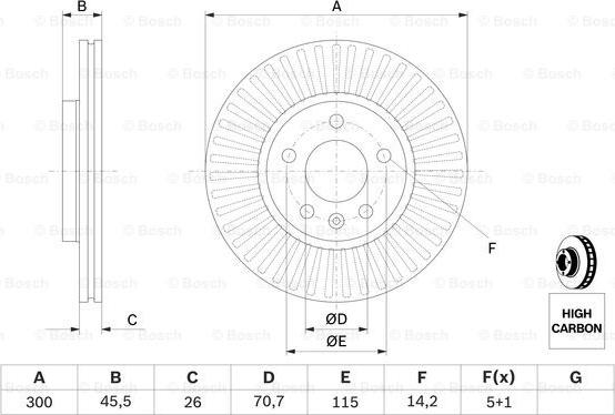 BOSCH 0 986 479 644 - Disque de frein cwaw.fr