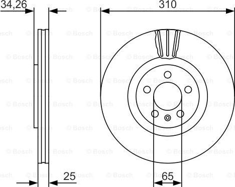 BOSCH 0 986 479 642 - Disque de frein cwaw.fr