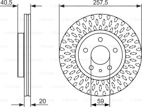 BOSCH 0 986 479 647 - Disque de frein cwaw.fr