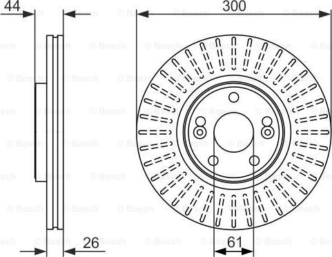 BOSCH 0 986 479 668 - Disque de frein cwaw.fr