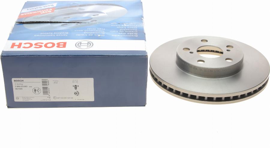 BOSCH 0 986 479 663 - Disque de frein cwaw.fr