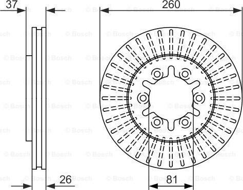 BOSCH 0 986 479 605 - Disque de frein cwaw.fr