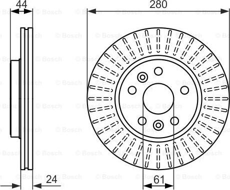 BOSCH 0 986 479 611 - Disque de frein cwaw.fr