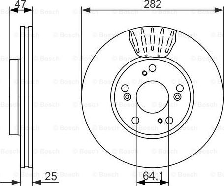 BOSCH 0 986 479 686 - Disque de frein cwaw.fr