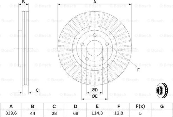 BOSCH 0 986 479 679 - Disque de frein cwaw.fr