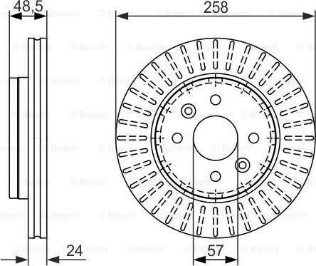 BOSCH 0 986 479 676 - Disque de frein cwaw.fr